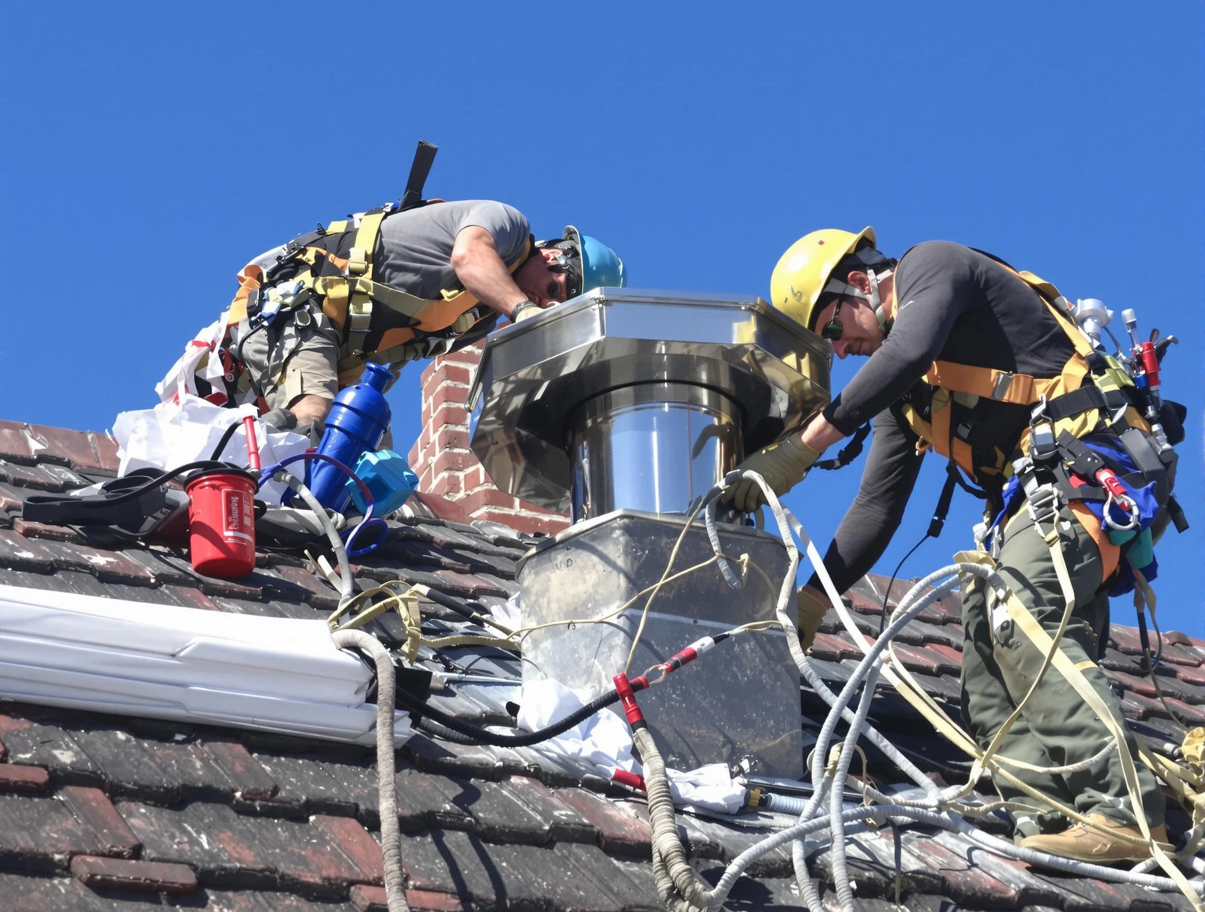 Protective chimney cap installed by Barnegat Chimney Sweep in Barnegat, NJ