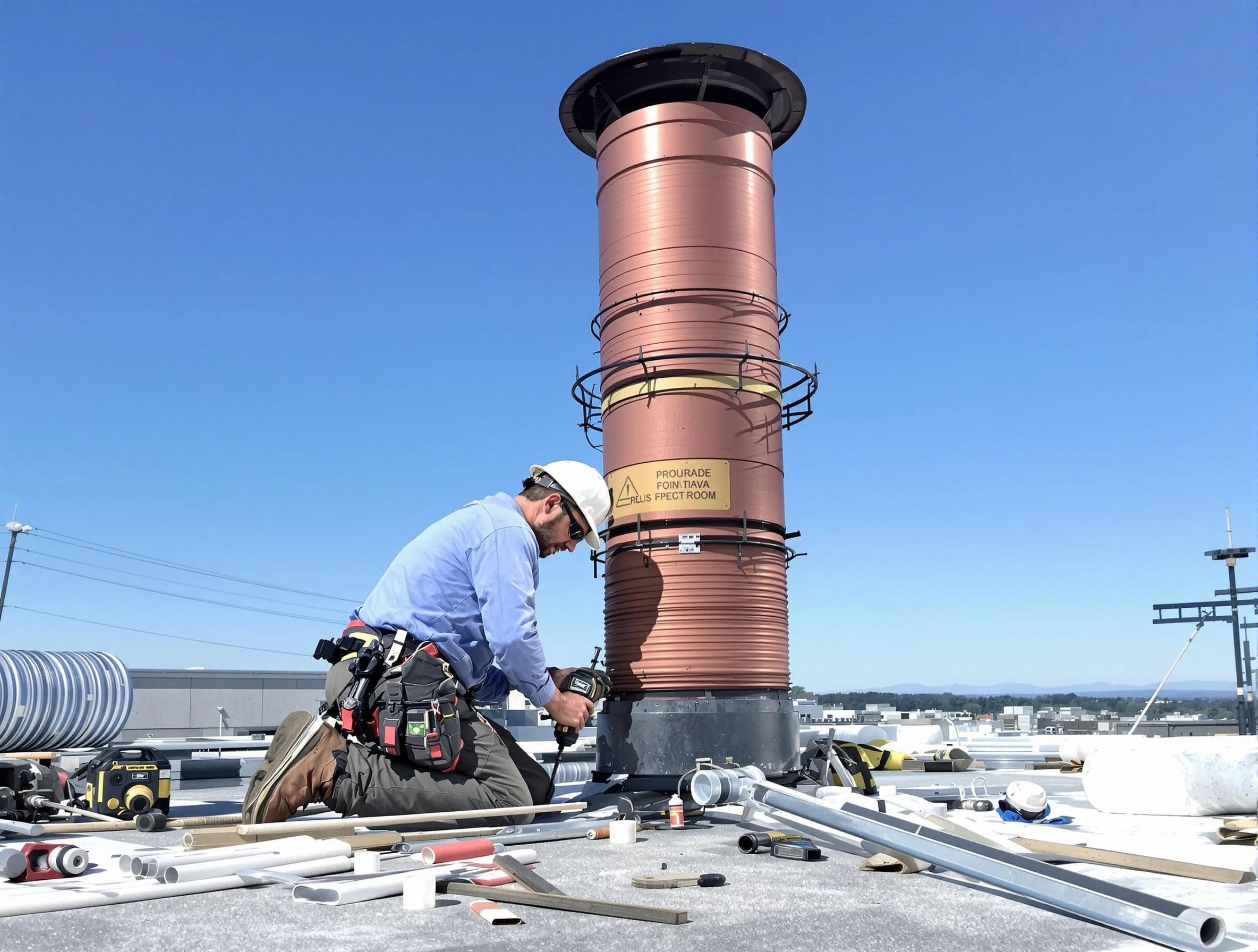 Installed chimney liner by Barnegat Chimney Sweep in Barnegat, NJ