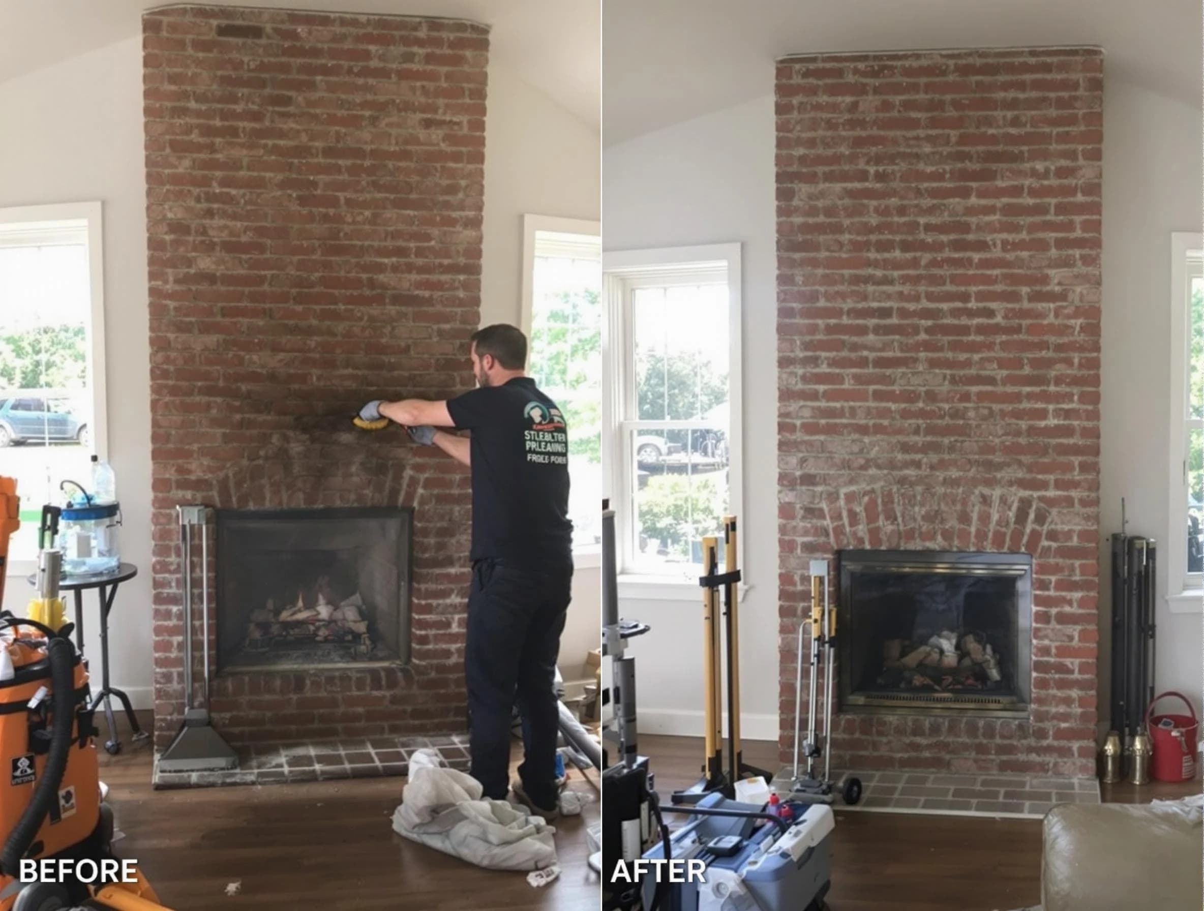 Finished chimney sweeping service by Barnegat Chimney Sweep in Barnegat, NJ