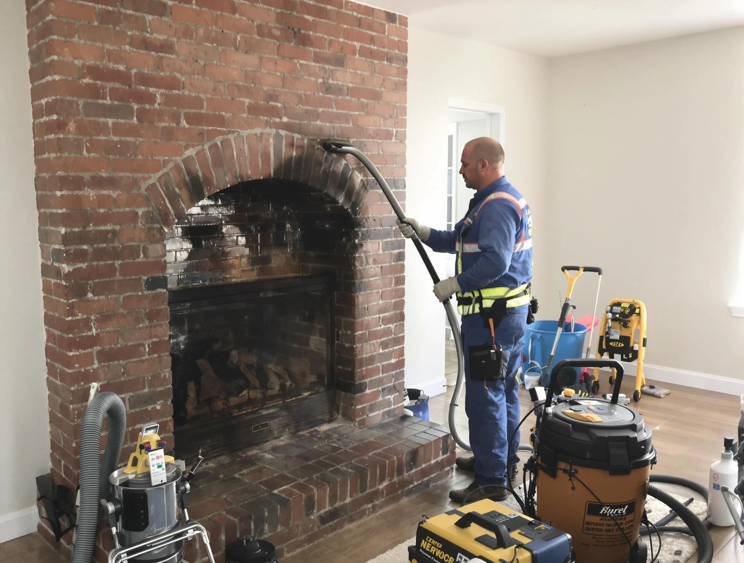 Barnegat Chimney Sweep expert performing detailed chimney sweep in Barnegat, NJ