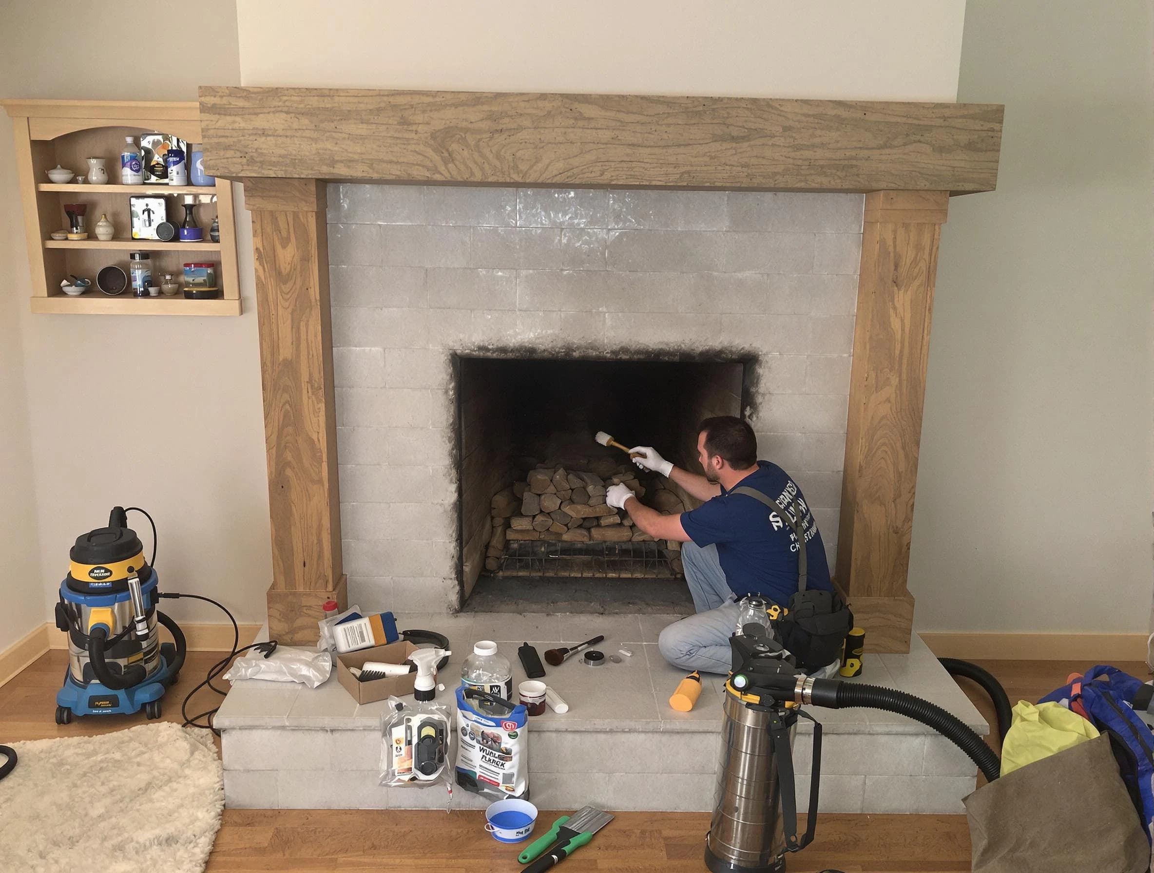 Detailed creosote removal process by Barnegat Chimney Sweep in Barnegat, NJ