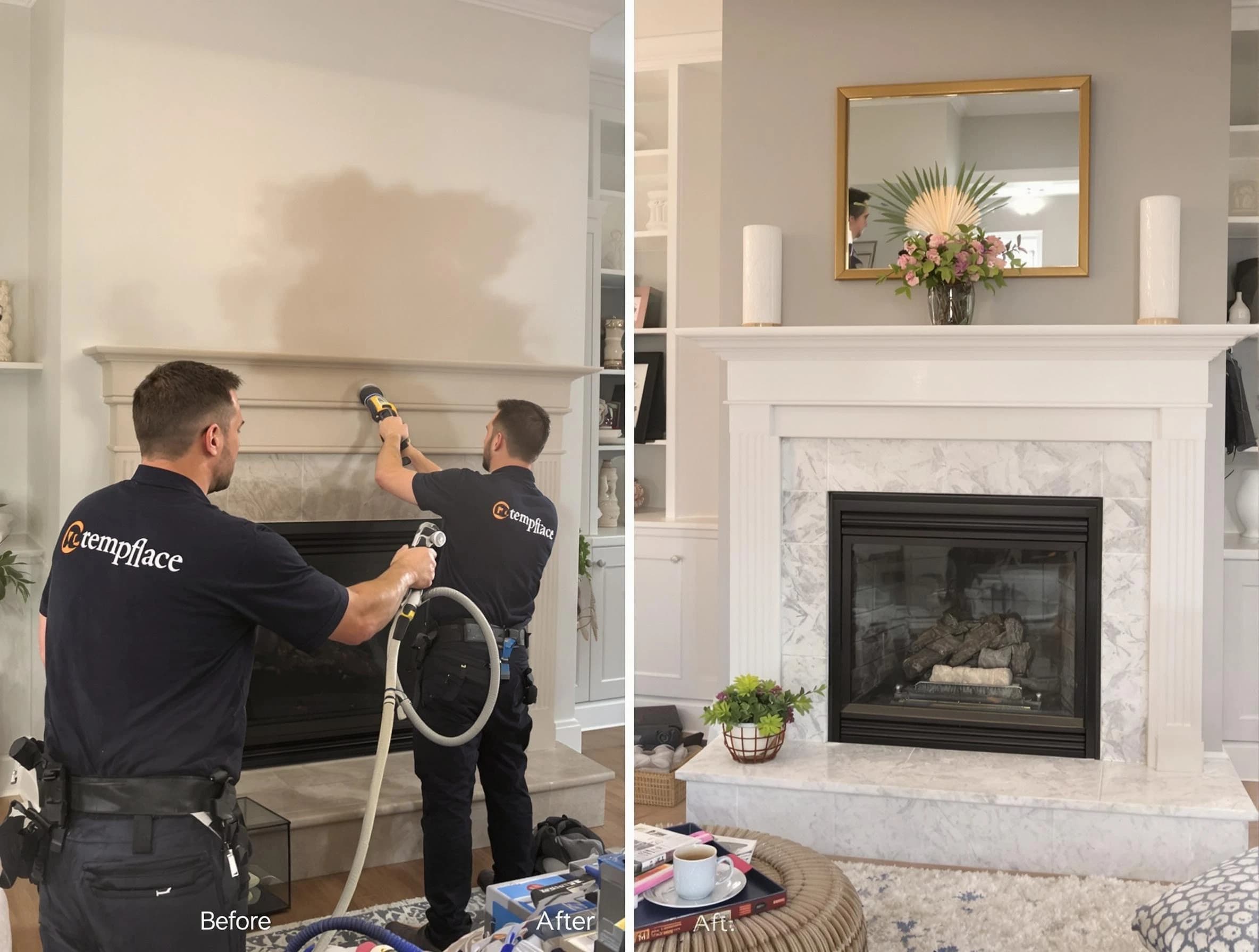 Professional soot removal by Barnegat Chimney Sweep team in Barnegat, NJ